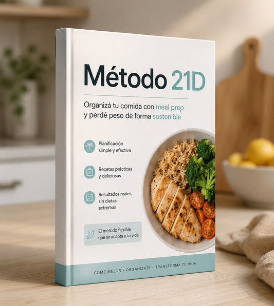 METODO 21D: Perder peso organizando tu comida con MEAL PREP + 6 bonos gratis